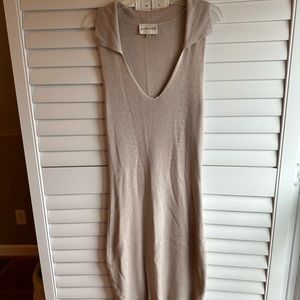 Knot Sleeveless Dress with Collar